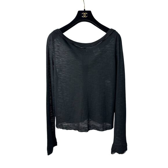 Chanel 2011 Black Viscone Top Sz.36 - Picture 1 of 10